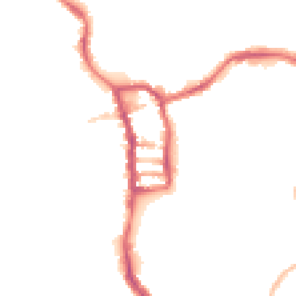 Night-time road noise heatmap for PE30 1QD