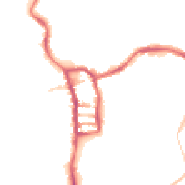 Night-time road noise heatmap for PE30 1QQ