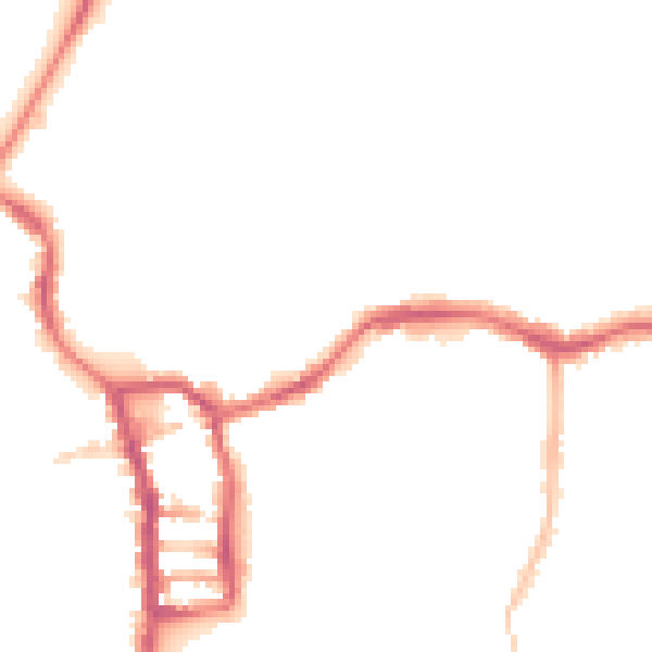 Night-time road noise heatmap for PE30 1QY