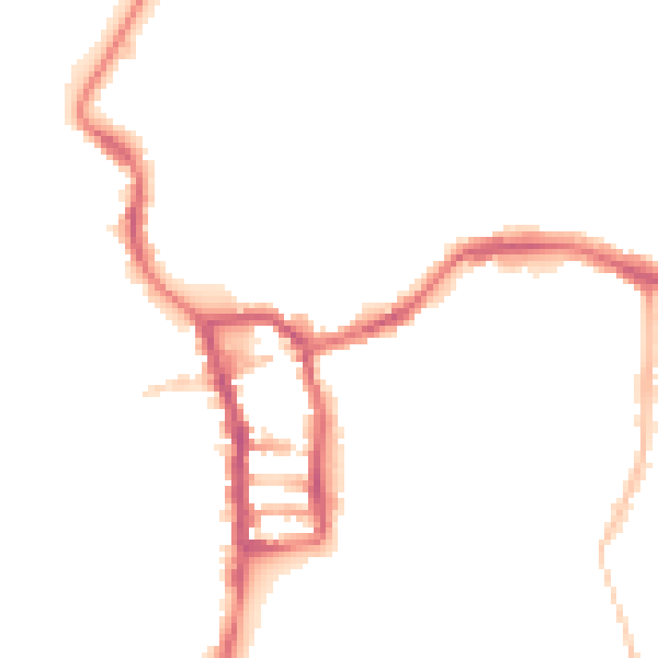 Night-time road noise heatmap for PE30 1SA