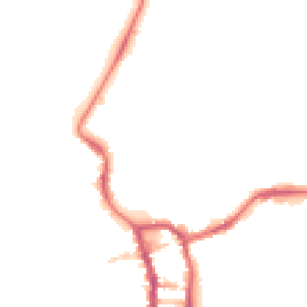 Night-time road noise heatmap for PE30 2AQ