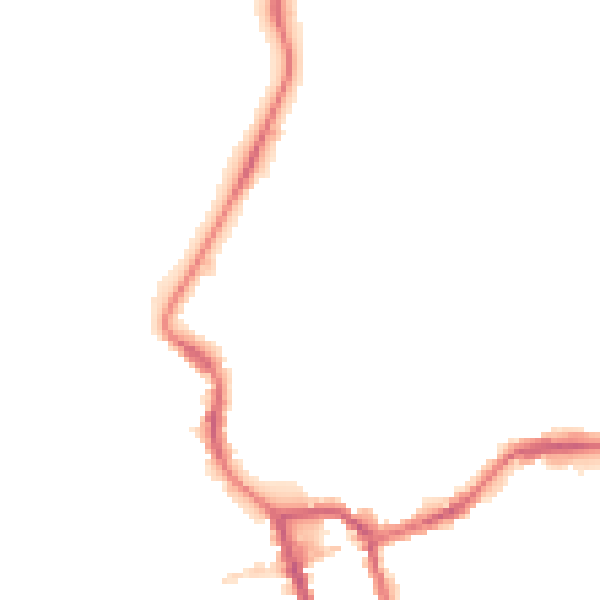 Night-time road noise heatmap for PE30 2AX