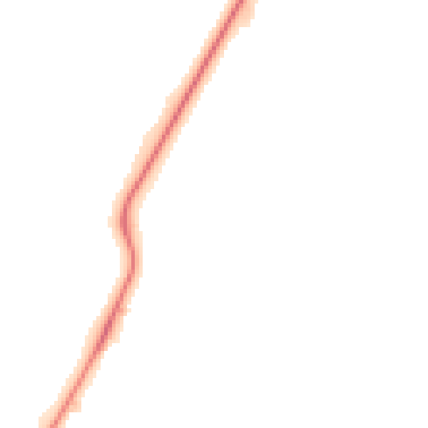 Night-time road noise heatmap for PE30 2EA