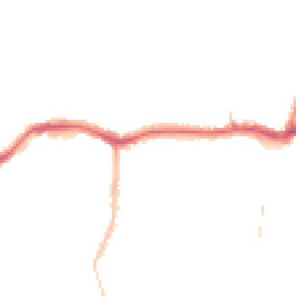Night-time road noise heatmap for PE30 2PY