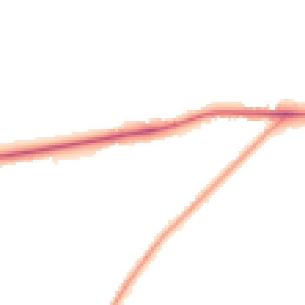 Night-time road noise heatmap for PE30 3BU