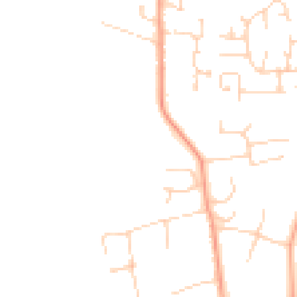 Daytime road noise heatmap for PE30 3FR