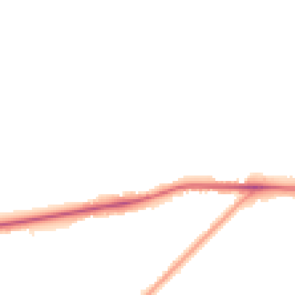 Night-time road noise heatmap for PE30 3LA