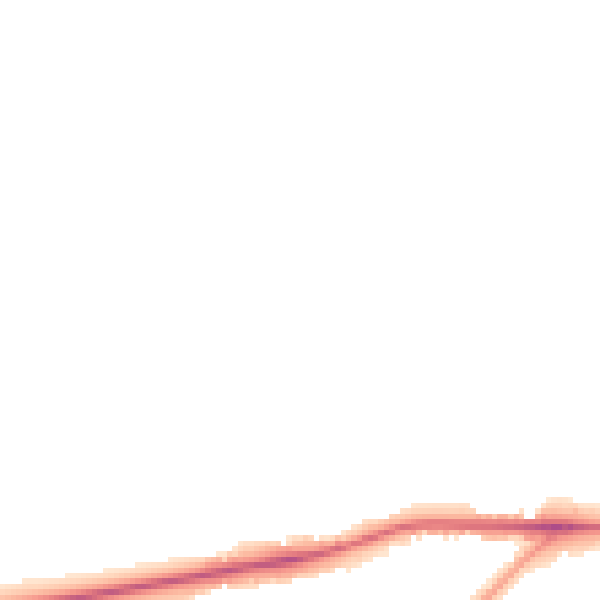 Night-time road noise heatmap for PE30 3LJ