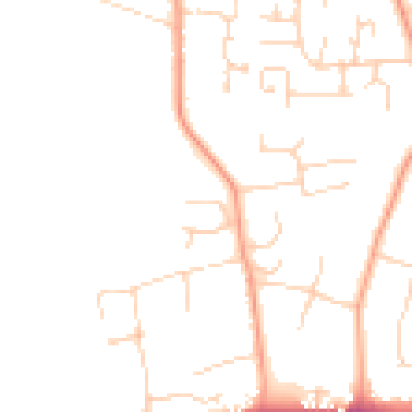 Daytime road noise heatmap for PE30 3LP
