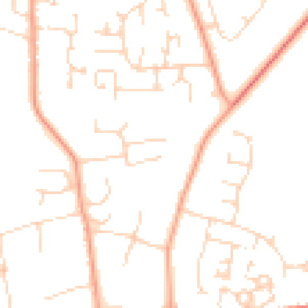 Daytime road noise heatmap for PE30 3LT