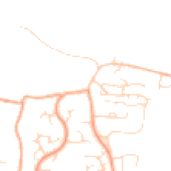 Daytime road noise heatmap for PE30 3PR
