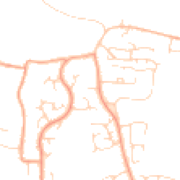 Daytime road noise heatmap for PE30 3PU