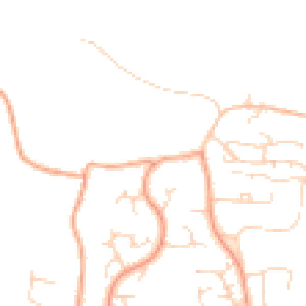 Daytime road noise heatmap for PE30 3PZ