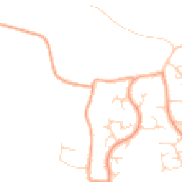 Daytime road noise heatmap for PE30 3QA