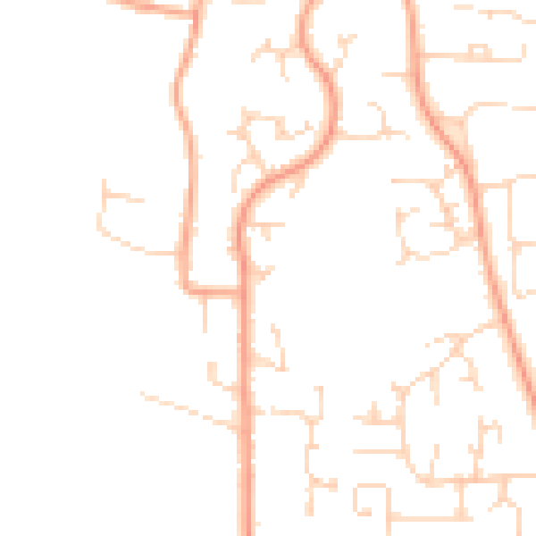 Daytime road noise heatmap for PE30 3QP