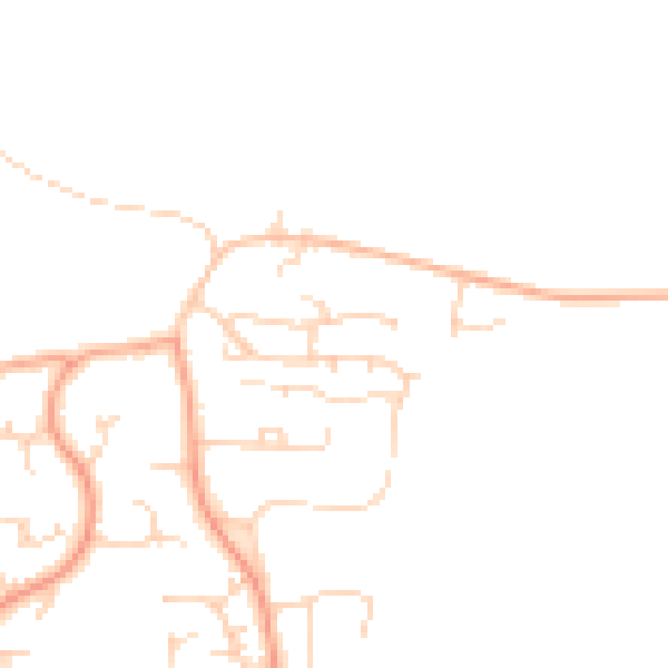 Daytime road noise heatmap for PE30 3QS