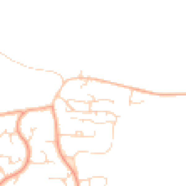 Daytime road noise heatmap for PE30 3QT
