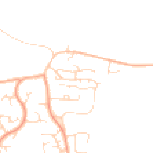Daytime road noise heatmap for PE30 3QU