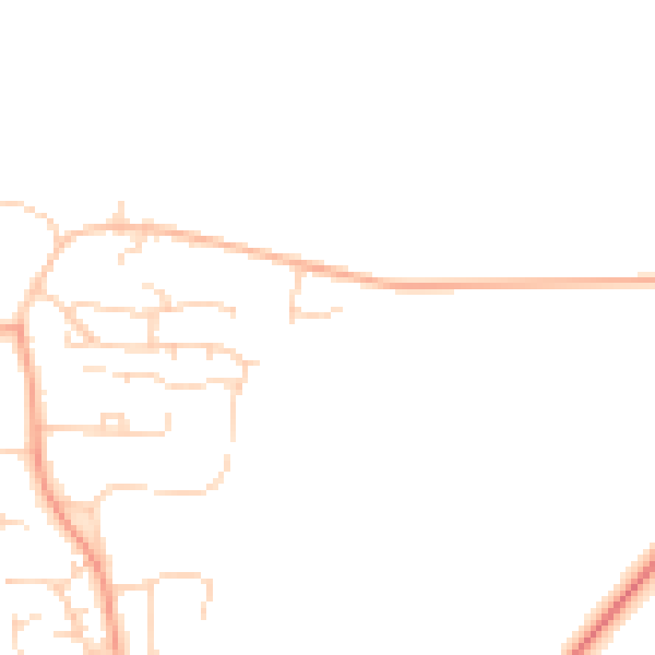 Daytime road noise heatmap for PE30 3RH