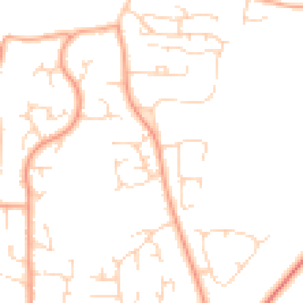 Daytime road noise heatmap for PE30 3RN