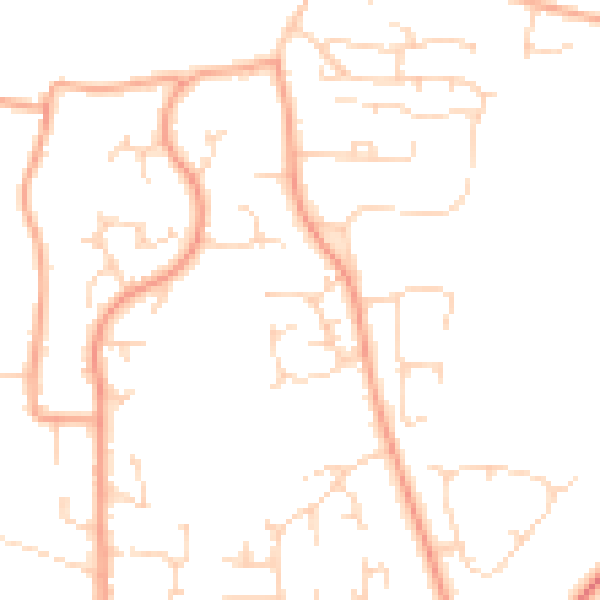 Daytime road noise heatmap for PE30 3RW