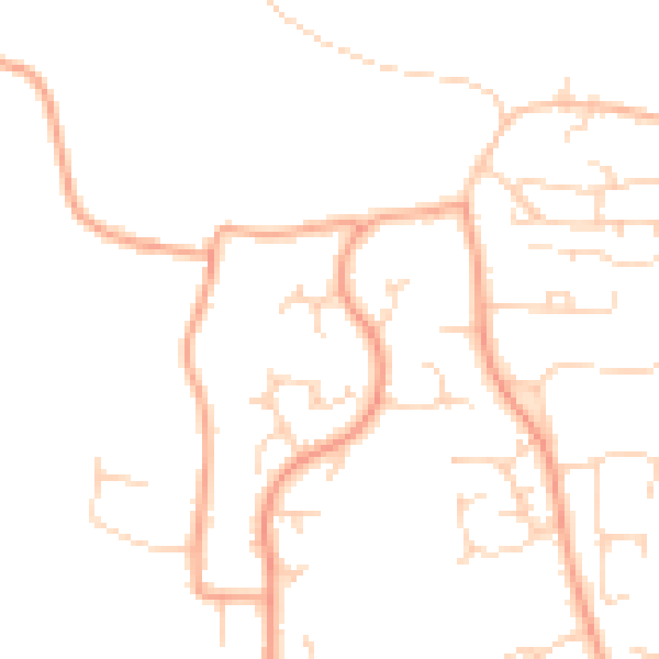 Daytime road noise heatmap for PE30 3SX