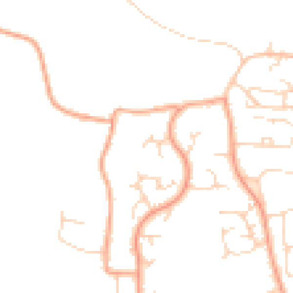 Daytime road noise heatmap for PE30 3SY