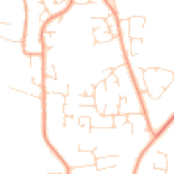 Daytime road noise heatmap for PE30 3TL