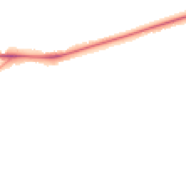 Night-time road noise heatmap for PE30 3TX