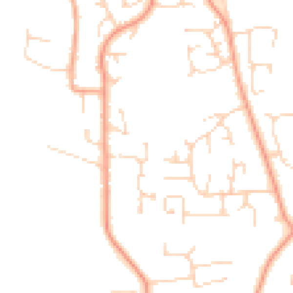 Daytime road noise heatmap for PE30 3WL