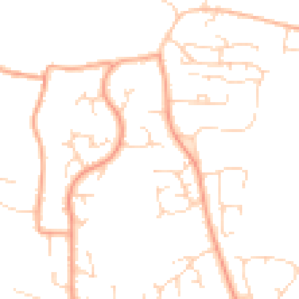 Daytime road noise heatmap for PE30 3XF