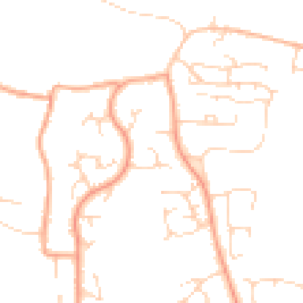 Daytime road noise heatmap for PE30 3XG