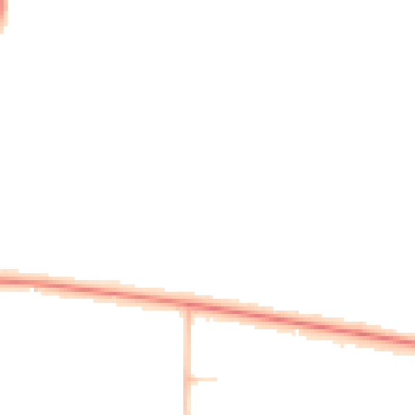 Night-time road noise heatmap for PE30 4AL