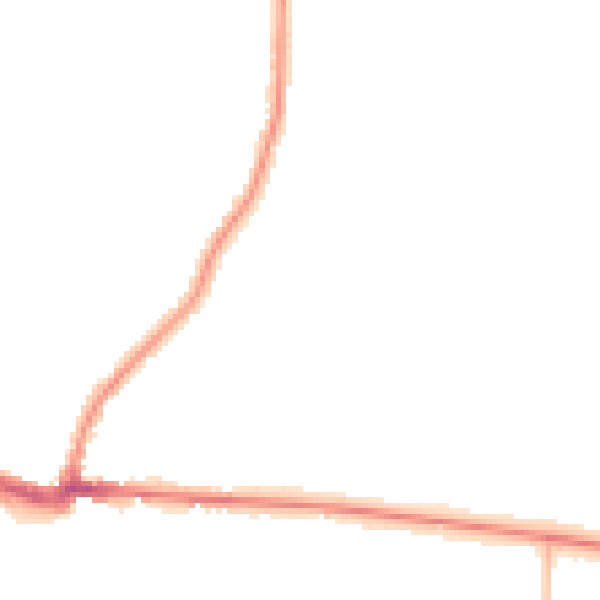 Night-time road noise heatmap for PE30 4AX