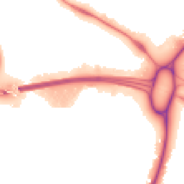 Night-time road noise heatmap for PE30 4BH