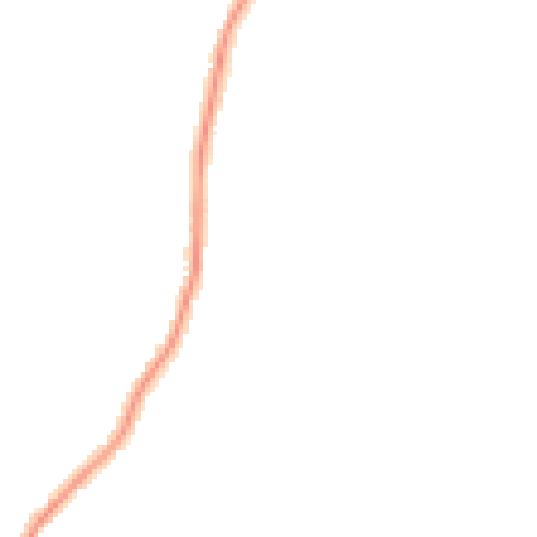 Night-time road noise heatmap for PE30 4BZ