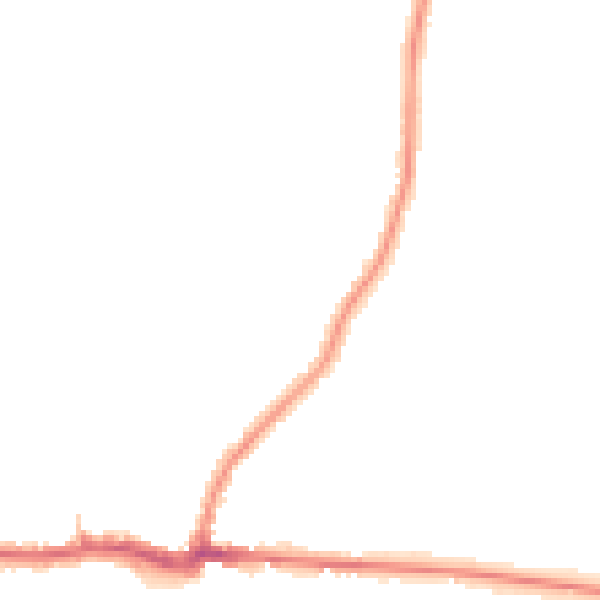 Night-time road noise heatmap for PE30 4DN