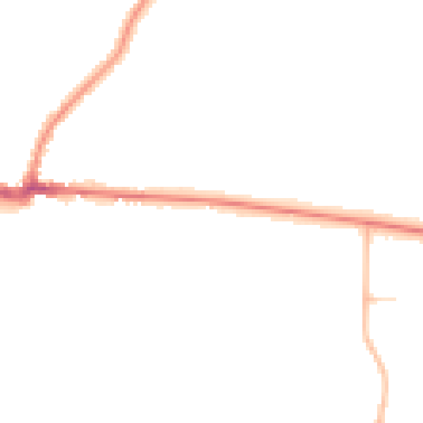 Night-time road noise heatmap for PE30 4EQ
