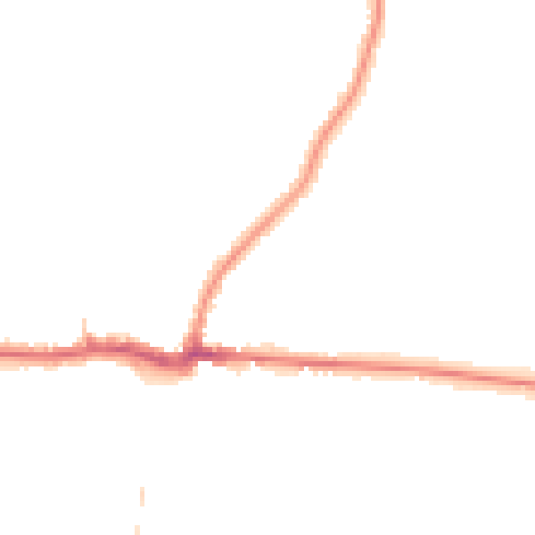 Night-time road noise heatmap for PE30 4GQ