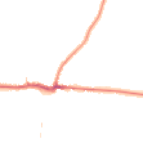 Night-time road noise heatmap for PE30 4HA