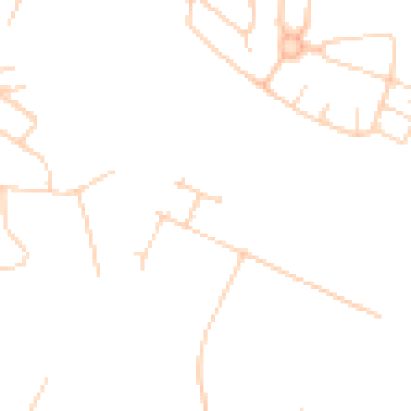 Daytime road noise heatmap for PE30 4HG