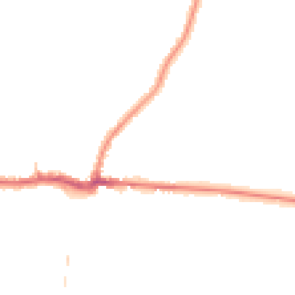 Night-time road noise heatmap for PE30 4HL
