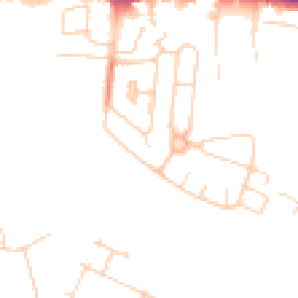 Daytime road noise heatmap for PE30 4NN