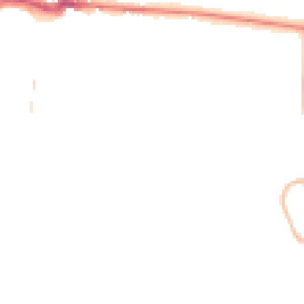 Night-time road noise heatmap for PE30 4NZ