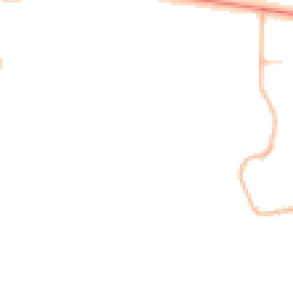 Night-time road noise heatmap for PE30 4PA