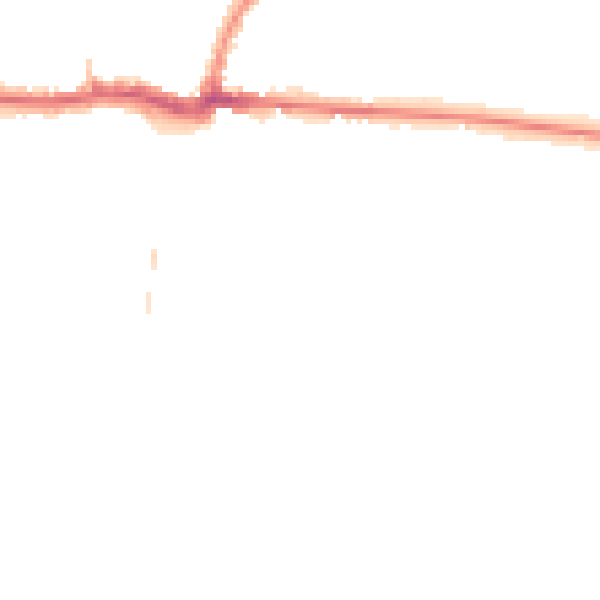 Night-time road noise heatmap for PE30 4PJ