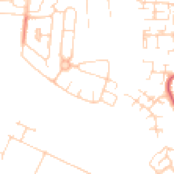 Daytime road noise heatmap for PE30 4QP