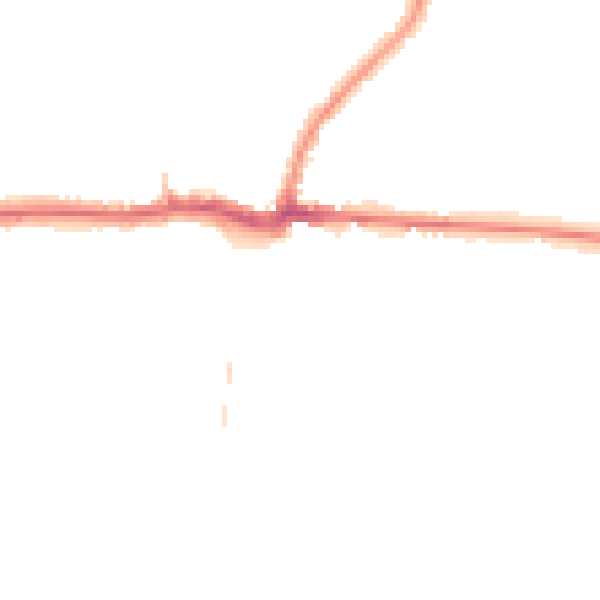 Night-time road noise heatmap for PE30 4QR