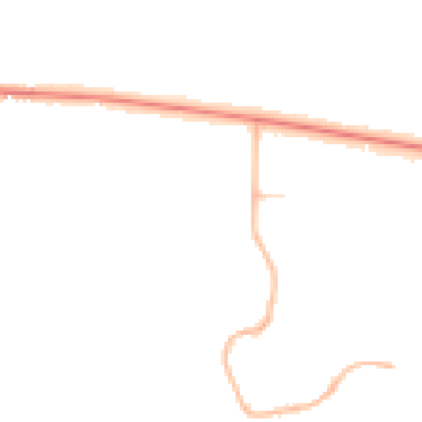 Night-time road noise heatmap for PE30 4RA