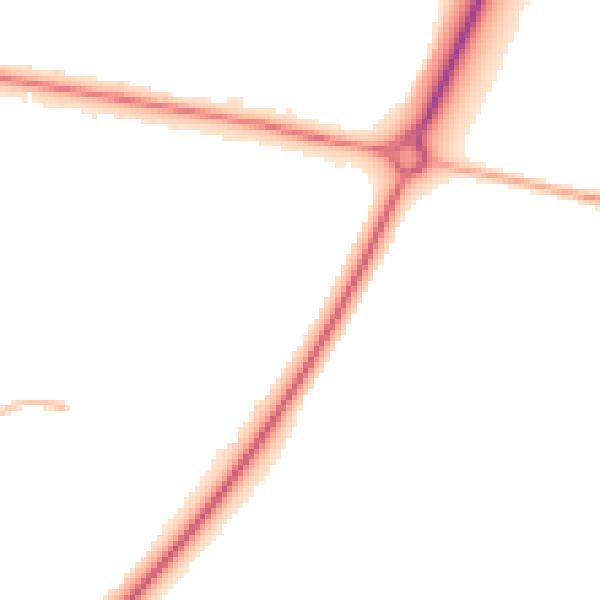 Night-time road noise heatmap for PE30 4UL
